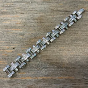 Vintage Sterling Silver CZ bracelet