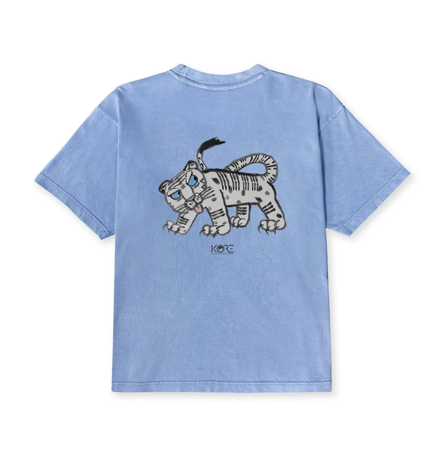 WHITE TIGER TEE (LIGHT BLUE)