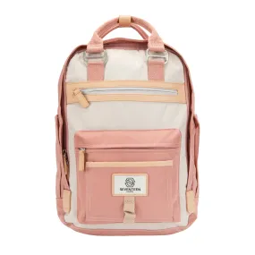 Wimbledon Backpack - Cream with Pink