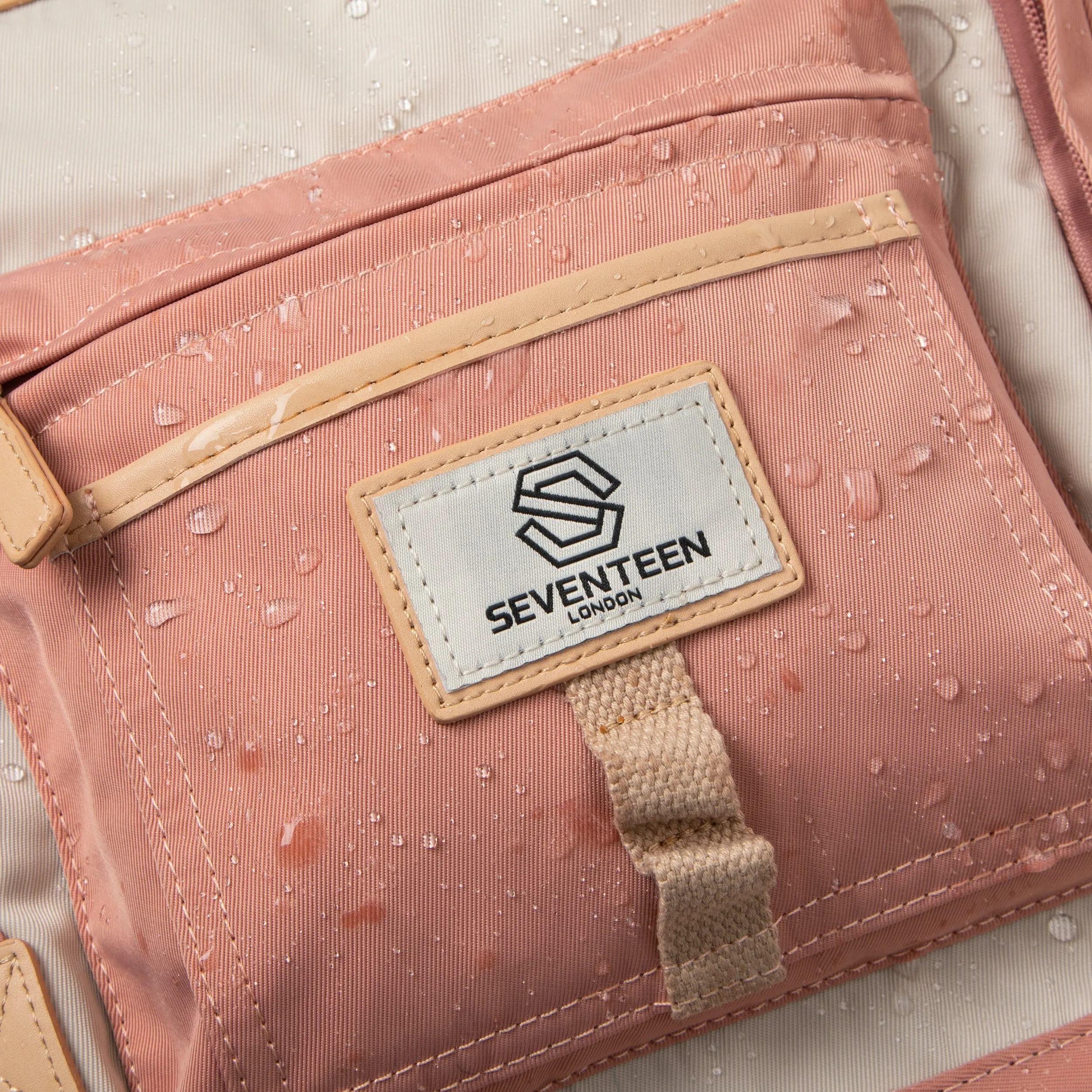 Wimbledon Backpack - Cream with Pink