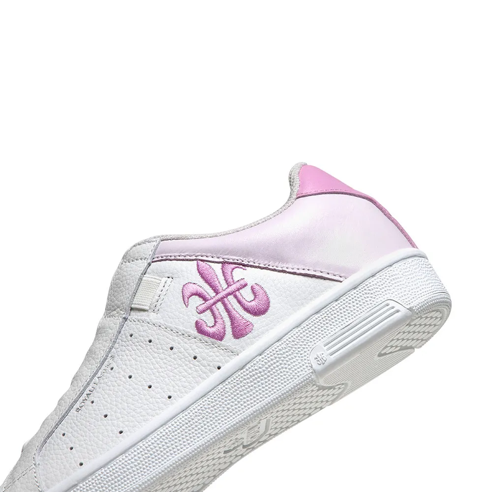 Women's Icon OG White Pink Logo Leather Sneakers 91941-061